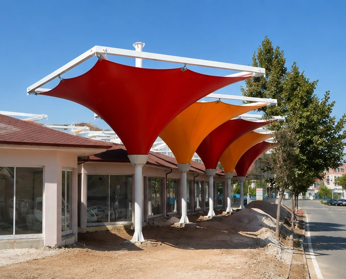 Tata, Panchkula tensile structure, Ekra Decor &mdash; photograph 2
